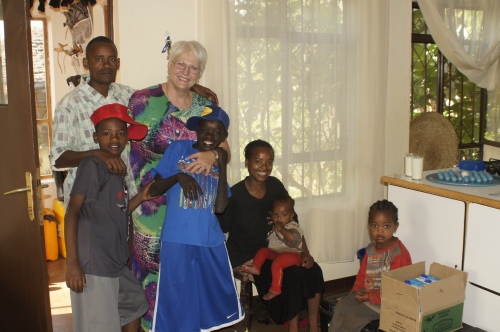 Here is a picture of my mom, Bereket, Abiti, Askale and her children.  These are the five you would be helping.